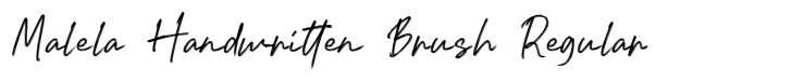 Malela Handwritten Brush Regular